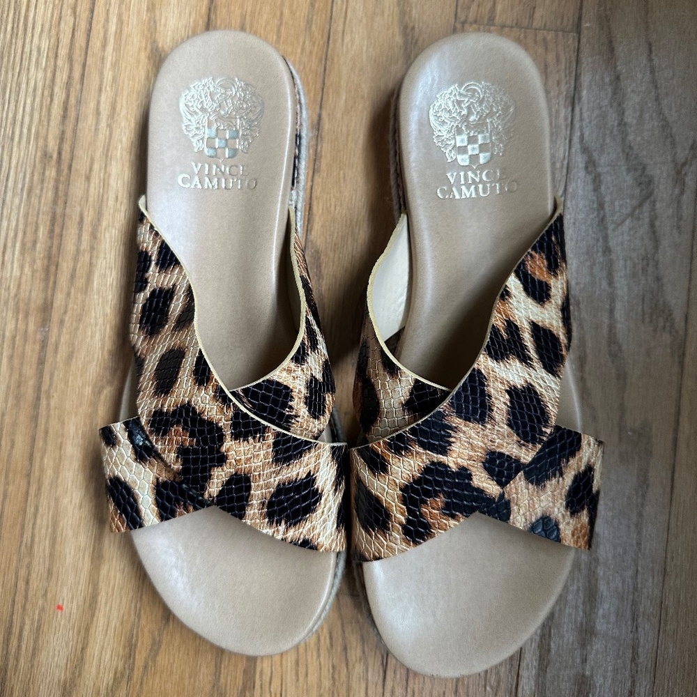 Vince Camuto Leopard Print Sandals
